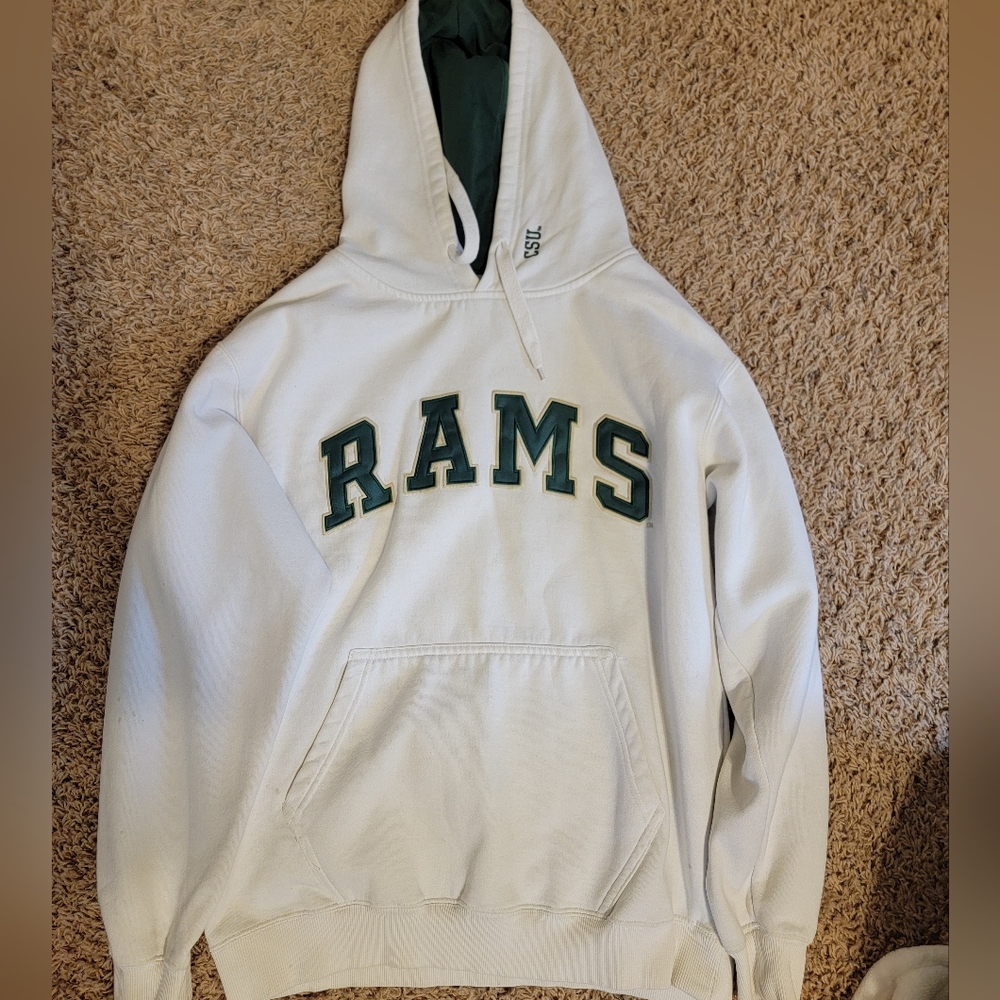 White CSU RAMS Hoodie